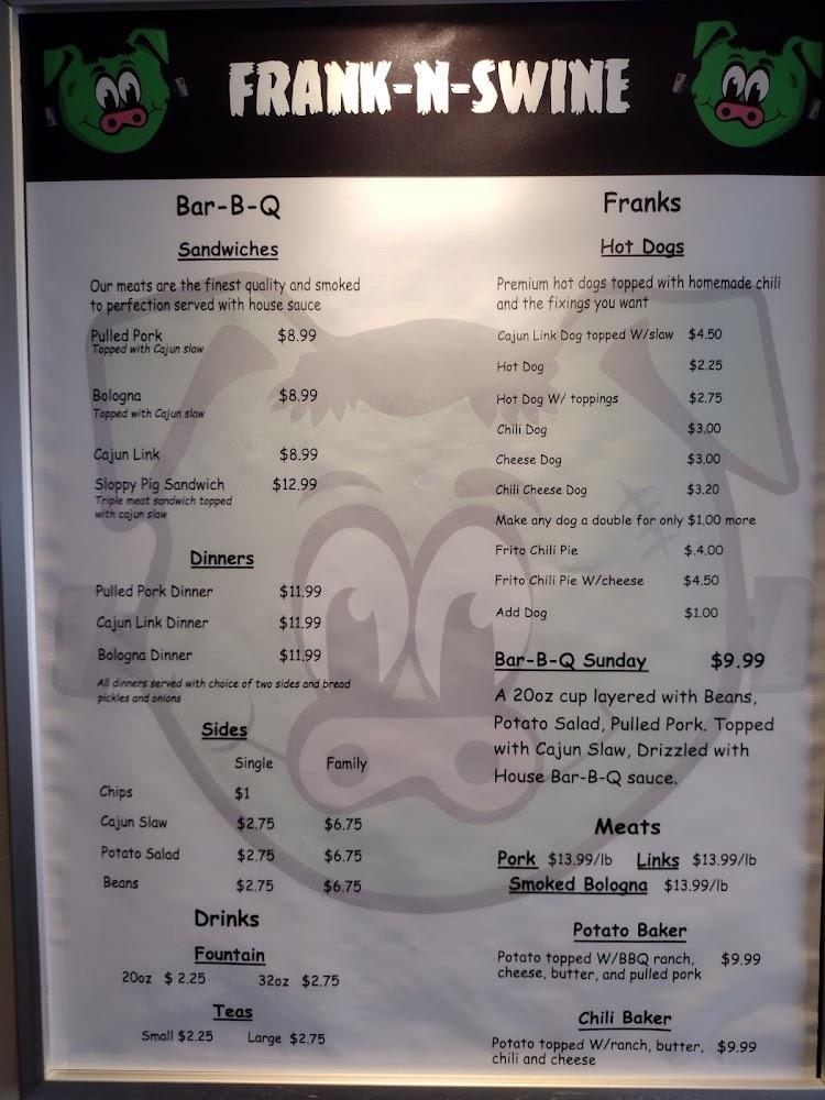Frank-n-swine Menu image 1